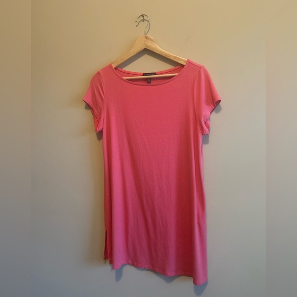 Eileen Fisher Short Sleeve Tunic Top, Coral, Women’s Size SP - Picture 5 of 5